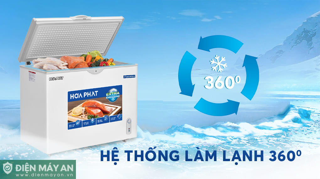 Tủ đông Hòa Phát Inverter 252 Lít HPF AD8252